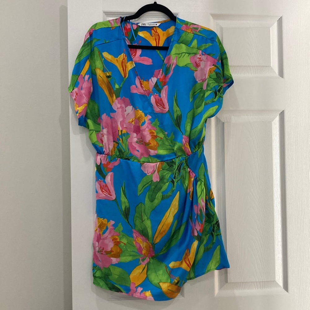 Zara short print dress